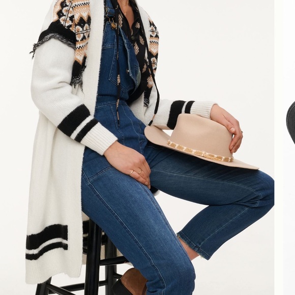 Anthropologie denim overalls med wash jean 28P NWTS - Picture 5 of 10